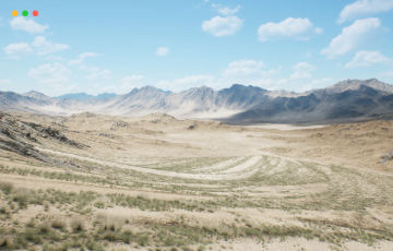 【UE4/5】干旱山地景观 Arid Mountains Landscape