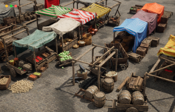 【UE5】中世纪市场 Medieval Market Optimized