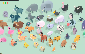 Unity – 古怪系列卡通动物资产包 Quirky Series – Animals Mega Pack Vol.1