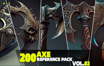 200 把战斧设计参考包 200 Axe Reference Pack Vol.02