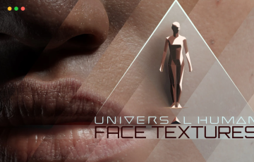 Blender插件 – 人类皮肤纹理贴图 Universal Human Face Textures