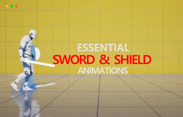 【UE5】基本剑与盾动画包 Essential Sword & Shield Animation Pack