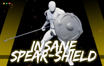 【UE4/5】长矛盾牌动画 Insane Spear Shield Anim Set