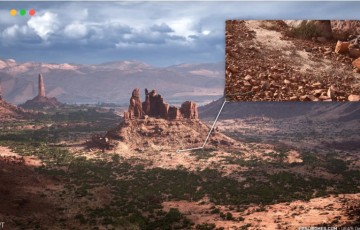【UE4/5】沙漠悬崖生物群落 RealBiomes Desert Cliffs Biome