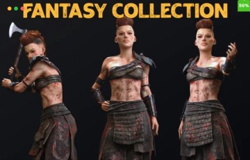 【UE5】模块化佣兵 Modular Mercenary – Female Humans – Fantasy Collection