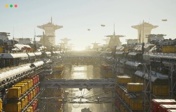 【UE4/5】科幻港口环境 Sci-fi Port Environment