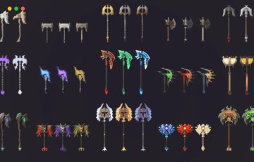 【UE4/5】风格化斧头 Stylized Axes – RPG Weapons