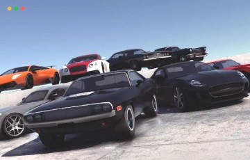 Unity – 游戏道具跑车 8 Fast Cars Pack