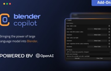 Blender插件 – GPT助手 Blender Copilot (Blender Gpt)