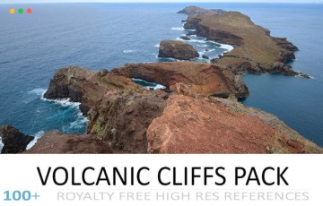 100 张火山悬崖参考照片 VOLCANIC CLIFFS PACK