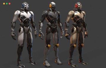 【UE4/5】科幻机器人角色包 Sci-Fi Robot Character Pack