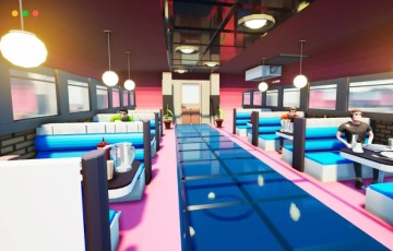 Unity – 风格化餐厅 Low Poly – Diner