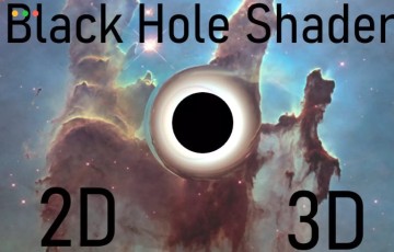 Unity – 黑洞材质 Black hole shader (2D/3D)