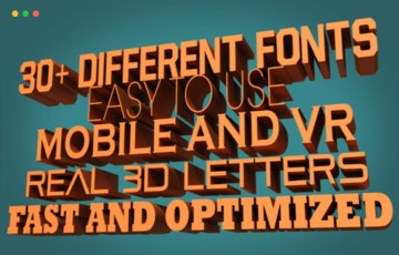 Unity插件 – 3D字体引擎 3D Font Engine
