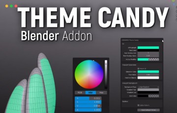 Blender插件 – 主题界面插件 Theme Candy