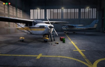 【UE4/5】飞机仓库 Airplane Hangar