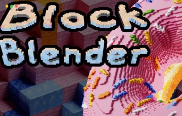 Blender插件 – 砖块效果插件 Blockblender