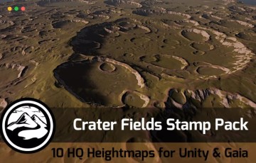 Unity – 火山口场景 Crater Field – Stamp Pack