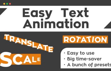 Blender插件 – 简单的文本动画 Easy Text Animation