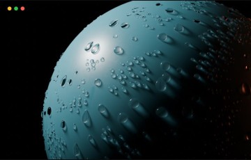 Blender插件 – 液体水珠模拟 H2O droplet simulation