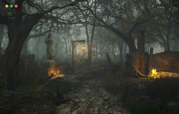 Unity – 中世纪奇幻黑暗森林环境 [HDRP] Medieval Fantasy Ruins – Dark Forest Environment