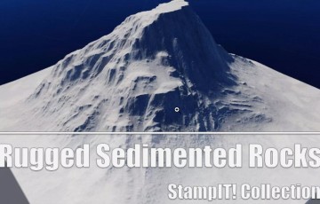 Unity – 坚固的沉积岩 Rugged Sedimented Rocks – StampIT