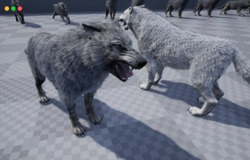【UE4/5】狼 ROG Creatures: Wolf