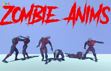 Unity动画 – 僵尸动画集 Zombie Animations Set