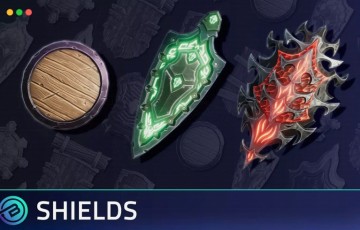 Unity – 风格化盾牌 Stylized Shields – RPG Weapons