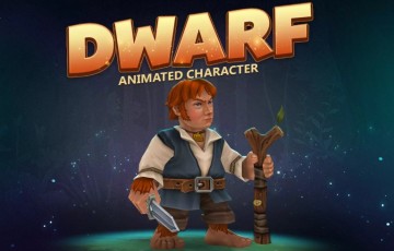 Unity角色 – 矮人动画人物 Dwarf animated character