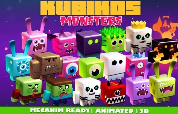Unity动画 – 立方体怪物 KUBIKOS – Cube Monsters