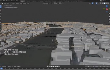 Blender插件 – 三维地理模型生成插件 BlenderGIS