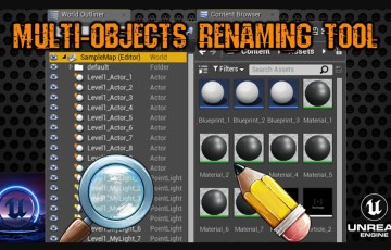 UE4/5插件 – 多对象重命名工具 Multi Objects Renaming Tool