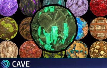 Unity – 风格化的山洞洞穴纹理 Stylized Cave Textures – RPG Environment