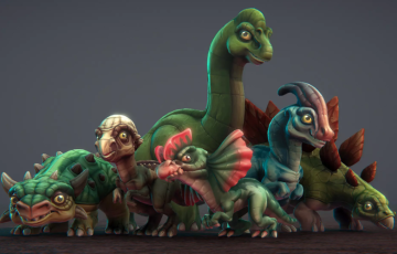 Unity – 卡通恐龙 Toon Dinosaurs 2