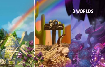 Unity – 2D游戏资产 2D Asset Pack – 3 Worlds