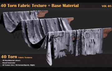 40 撕裂的织物纹理 40 Torn Fabric Texture