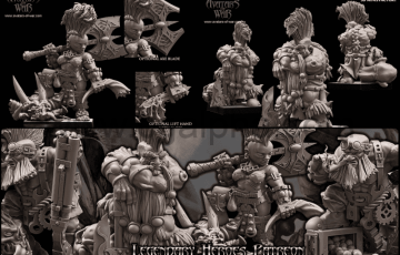 战争之神英雄3D打印模型 Avatars of War 3D Print Model STL