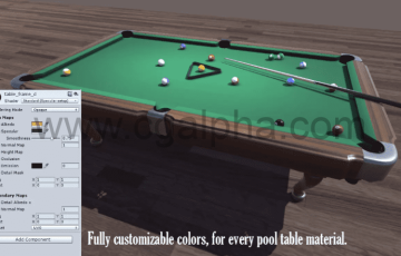 Unity – 台球桌包 Pool Table Pack