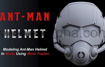 Modo教程 – 蚁人头盔建模在Modo中使用网格融合建立蚁人头盔模型1
