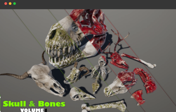 【UE4/5】骷髅和骨头 Skull And Bones Vol.1