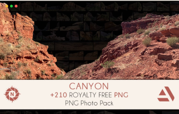 355 张美国锡安公园峡谷图片包 PNG Photo Pack: Canyon + original photos