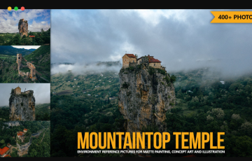 400 张山顶寺庙参考图片 Mountaintop Temple Reference Pictures