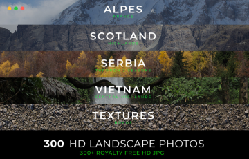 300 张高清风景参考照片 300 HD landscapes photos