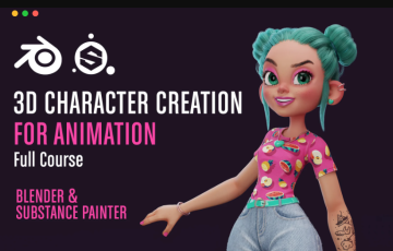 【中文字幕】在Blender 和 Substance Painter中创建风格化卡通3D角色