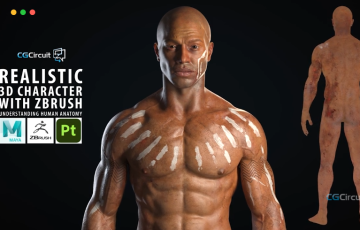 Zbrush教程 – 使用 Zbrush制作写实的 3D 角色 Realistic 3D Character with Zbrush