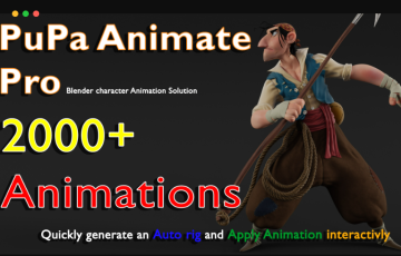 Blender插件 – 动画预设库 PUPA Animate Pro