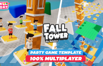 【UE5】派对游戏多人游戏模板 FallTower – Multiplayer Game Template