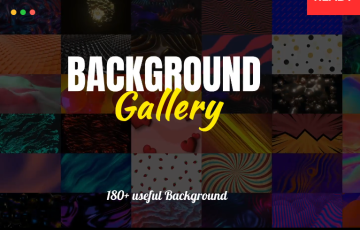 AE模板 – 180种炫酷经典超现代动态背景预设模板 Background Gallery