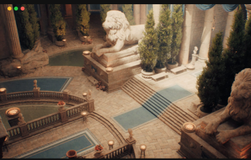 【UE4/5】希腊神庙环境 Ancient Mountain Temple (Nanite)